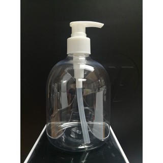 500ml Pump Bottle - Clear Bell