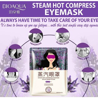 Bioaqua Lavender Eye Face Massage Sleeping Eye Mask Remover Dark Circles Eye Care