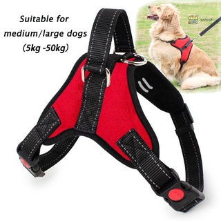 Medium/Large Dog Chest Harness Leash Adjustable Collar Leash Dog Leads for Large Dogs