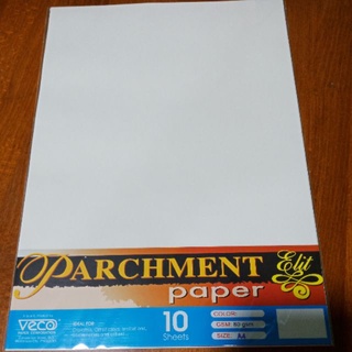 note book▨Parchment paper 80gsm 9x12, A4, Short 10 sheets