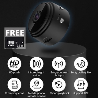 HD 1080P WIFI IP Camera with 32GB SD Card Home Security Camera IR Night Vision Motion Detect Alarm