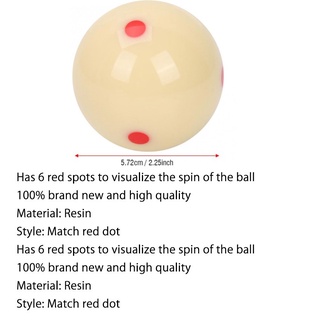 【spot】 6 Red Dot Billar White Cue Ball Billiard Ball Aramith Cue Ball Billiard Balls