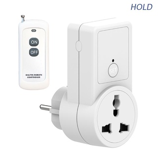HOLD Wireless Remote Control Power Outlet Light Switch Socket 1 Remote EU Plug Newest