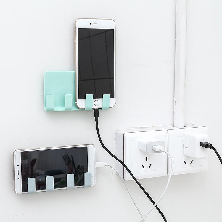 Socket Charging Box Bracket Stand Practical Pop Wall Phone Holder