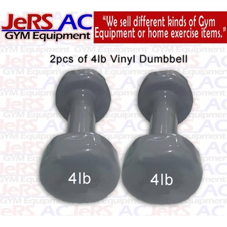 4 lbs Vinyl dumbbell Pair Gym accessory Pair