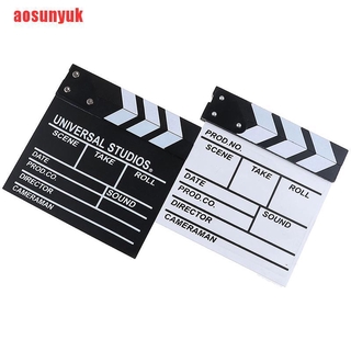 [aosunyuk]Director video acrylic clapboard dry erase tv film movie clapper board (2)