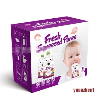 YAZHEN High Quality Resealable Fresh Squeezed Pouches Practical Baby Weaning Food Puree LIgr