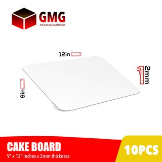 ∈GMG Cake Board Laminated 9 x 12 inches (10pcs)