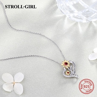 Daisy Flower Infinite Heart Necklace 925 Sterling Silver You Are My Sunshine Pendant Chain for Women (4)