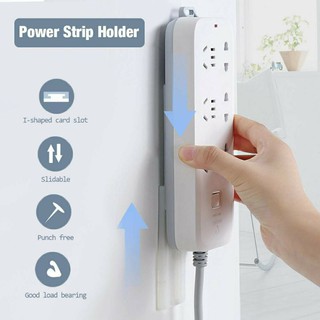 Router Remote Control Storage Rack Hole-free Wall-Mounted Self Adhesive Power Strip Wall Mount Fixator Bracket Stand Holder for Power Strip Wifi Router