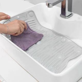 Silicone washboard household folding Washing Board with suction cup Laundry non-slip Plastic Scrub Board Cloth