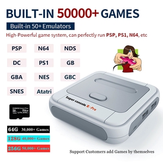 TV Box 4K HD Retro Mini Amlogic S905X WiFi Super Console X Pro 50+ Emulator 50000+ Games Video Game