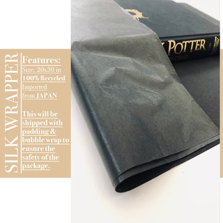 20x30 - 96 sheets Premium Black Silk Tissue Wrapping Paper Sheets - ACID FREE