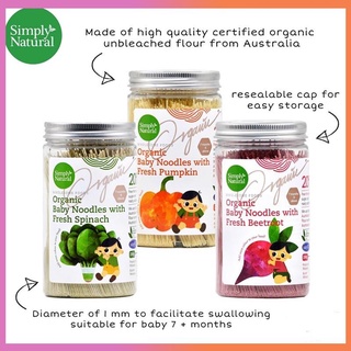 【Available】Simply Natural Organic Baby Noodles/Pasta