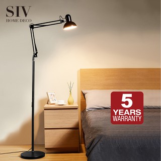 SIV LED Floor Lamp Stand Shade With Flexible Swing Arm For Living Room Bedroom Modern Nordic Style (1)