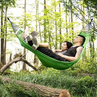 Duyan outdoor sports camping ice silk hammock with balance beam (no rollover)