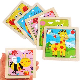 Kids Wooden Educational Jigsaw Jigzo Puzzle Early Education Toys