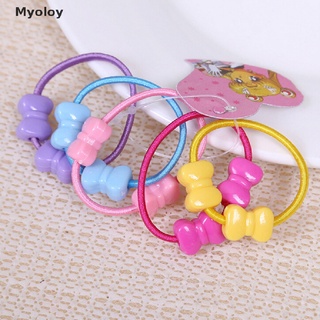 Myoloy 50 Pcs Assorted Elastic Rubber Hair Rope Band Ponytail Holder for Kids Girl PH