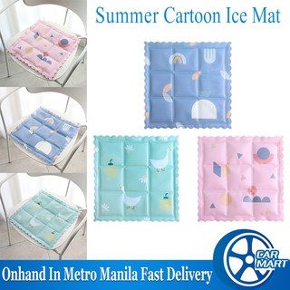 Square Cartoon Ice Pad Comfortable Massage Gel Cushion Summer Washable Foldable