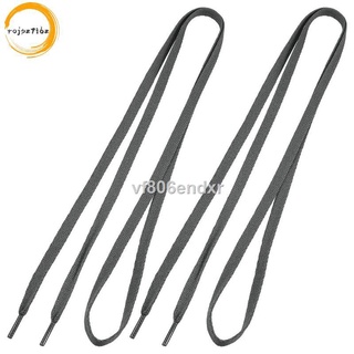 Athletic Sneaker Canvas Shoes Laces Flat Shoelaces String Dark Gray Pair
