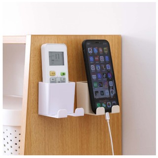 Wall Hanging Remote Controller Mobile Phone Bracket Storage Box No Hole Switch xyy