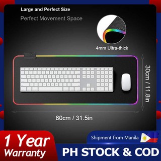 RGB Lighting Gaming Mouse Pad Large Size Waterproof Usb Mousepad Rgb Mouse Pad