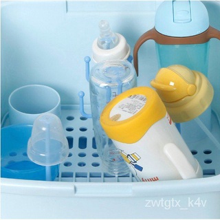 niceLarge baby bottle storage box tableware dust drain cup drying rack baby supplies storage place m