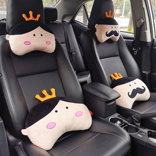Automotive Headrest Back Cushion Cartoon Cute Car Neck Pillow Lumbar Support Pillow Creative Car Seat Headrest Cushion Car Pillow Car headrest
