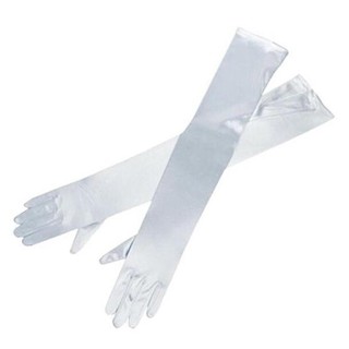 Long BRIDAL PARTY GLOVES / WEDDING PARTY GLOVES - White