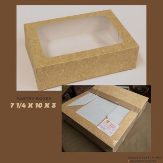 Pre-Formed Boxes | 7 1/4x 10x 3 Pastry Boxes (1)