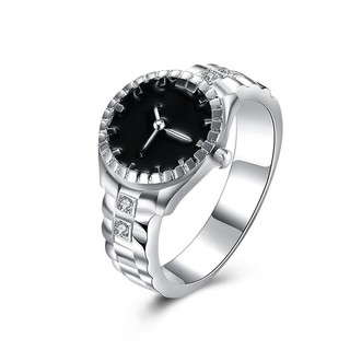 Ring Watch Dial Quartz Watch Steel Alloy Finger Ring Watch (1)