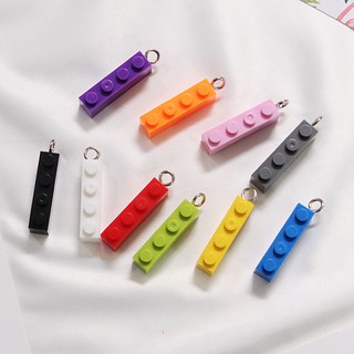 DIY handmade materials handmade Korean color long strip building blocks keychain bag pendant sweater