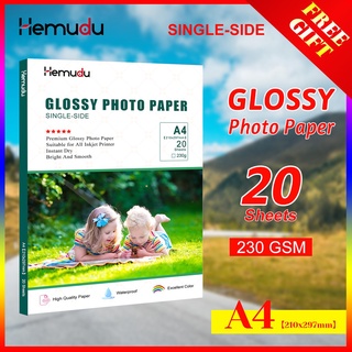 A4 Glossy Photo Paper 230gsm 20 sheets/pack