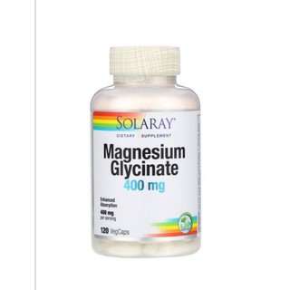 ON HAND! Solaray - Magnesium Glycinate, 400 mg, 120 VegCaps