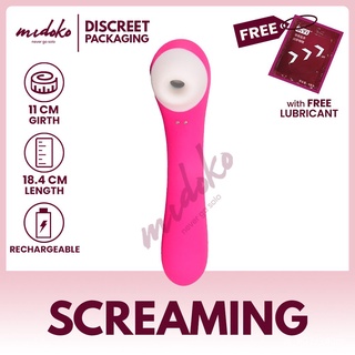 Midoko S-Hande 9 Frequency Screaming Rechargeable Clit Suction Vibrating Wand Sex Toys For Women Sex (1)