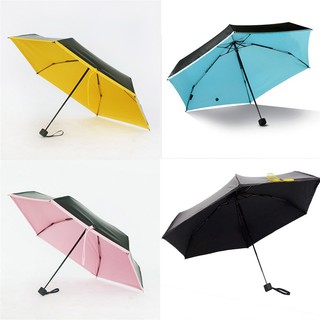 Mini Pocket Umbrella Clear Windproof Folding Umbrellas (4)