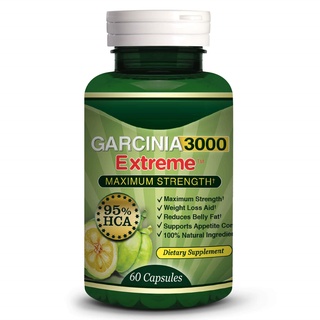 Garcinia 3000 Extreme - Helps Reduce Food Craving - Weight Loss Aid - Blocks the Production of Fat