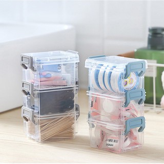 【In stock】Home Living Storage Organization 3layers 8.5*6.5*13.5cm Storage Box Containers