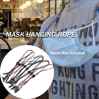 (Ship Today)Adjustable Face Mask Lanyard Mask Hanging Rope Masks Extension Stainless Steel Belt Anti-lost Face Cover Lanyard Ear Holder Neck Hang Rope with Hook