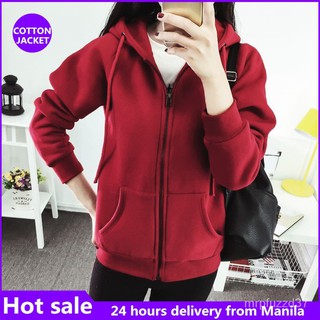 Hot Sale Cotton Jacket Women Jacket Hoodie with Zipper Jacket for Women Korean Hoodie Jacket for Wom