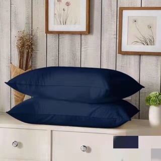 COD plain cotton pillow case (2pcs/set) Size 18"×28" side openings