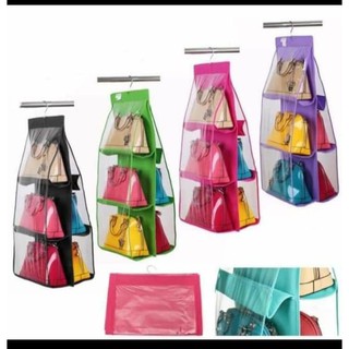 BUYMORE PH Hanging bag organizer Pockets Purse Hangers Handbag Storage Bag Hanging Handbag Organizer