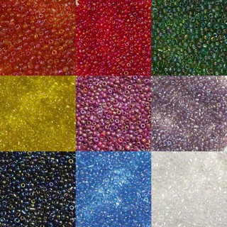 Fairy Red, Purple, Clear, Blue, Black 2mm 3mm Glass Czech Seed Beads 20g Jewelry Making DIY