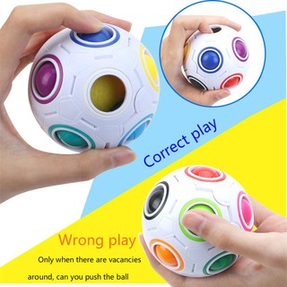 Mini Magic Rainbow Ball Magic Cube ball Stress Relief Toy Kid Learning Educational Intellectual Development Toys for Children