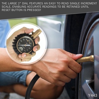 ✤♚Tire Pressure Gauge 100 PSI Accurate Heavy Duty Air Pressure Tire Gauge For Your Car Truck and Mot