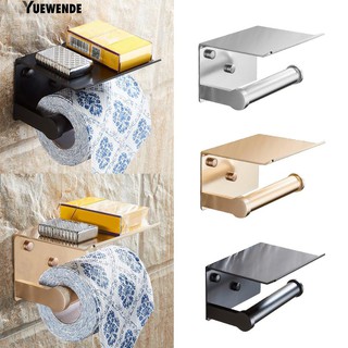 ◙❆Yue Wall Mounted Toilet Roll Paper Holder Tissue Racks with Storage Shelf