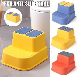 Multi-Function Step Stool Anti-Slip Thicken Footstool Single/Double Layers Stool for Kids Children