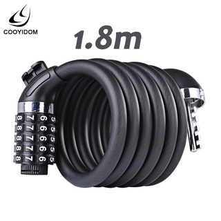 [recommended]Bicycle lock anti-theft mountain bike password lock 1.8m/1.2m cable lock bicycle riding