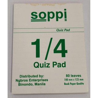 Quiz pad / Soppi / 80 leaves / 10 pads