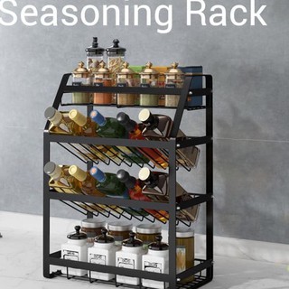 4 Layer Kitchen Multifunctional Seasoning Rack Sauce Bottles Jars Spice Condiments Shelf